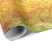 Van Gogh Wheat Field w Cypressen bei Haute Galline Geschenkpapier (Rolleneckpunkt)