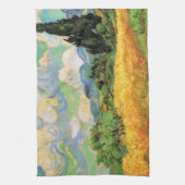 Van Gogh Wheat Field w Cypressen bei Haute Galline Geschirrtuch (Vertikal)