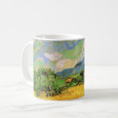 Van Gogh Wheat Field w Cypressen bei Haute Galline Kaffeetasse (Vorderseite Links)