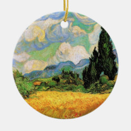 Van Gogh Wheat Field w Cypressen bei Haute Galline Keramikornament