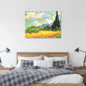 Van Gogh Wheat Field w Cypressen bei Haute Galline Leinwanddruck (Insitu (Schlafzimmer))