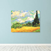 Van Gogh Wheat Field w Cypressen bei Haute Galline Leinwanddruck (Insitu (Holzboden))