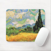 Van Gogh Wheat Field w Cypressen bei Haute Galline Mousepad (Mit Mouse)