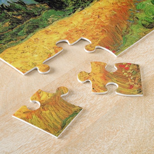 Van Gogh Wheat Field w Cypressen bei Haute Galline Puzzle (Seite)