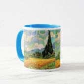 Van Gogh Wheat Field w Cypressen bei Haute Galline Tasse (Vorderseite Links)