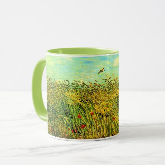 Van Gogh, Wheat Field with a Lark, Tasse (Vorderseite Links)