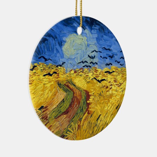 Van Gogh Wheat Fields Berühmter Impressionismus Keramik Ornament (Rechts)