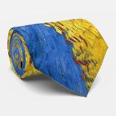 Van Gogh Wheat Fields Berühmter Impressionismus Krawatte (Gerollt)