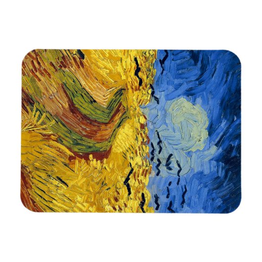 Van Gogh Wheat Fields Berühmter Impressionismus Magnet (Horizontal)