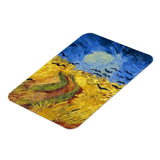Van Gogh Wheat Fields Berühmter Impressionismus Magnet (Linke Seite)
