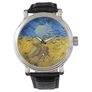 Van Gogh Wheat Fields impressionistisches Gemälde Armbanduhr