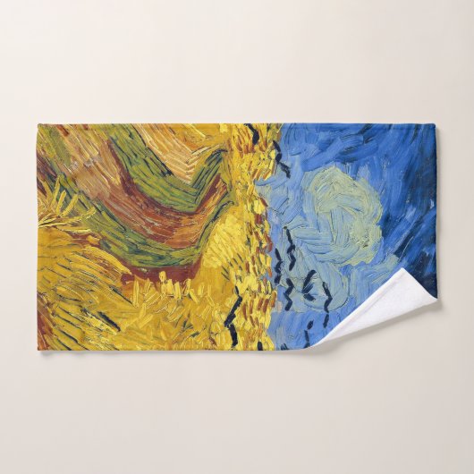 Van Gogh Wheat Fields impressionistisches Gemälde Badhandtuch Set (Handtuch)