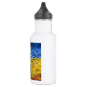 Van Gogh Wheat Fields impressionistisches Gemälde Edelstahlflasche (Rechts)