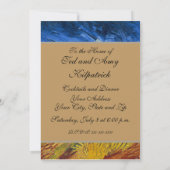 Van Gogh Wheat Fields impressionistisches Gemälde Einladung (Rückseite)