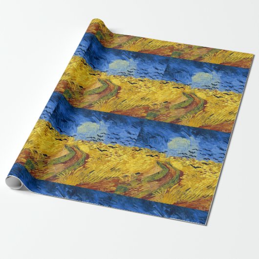 Van Gogh Wheat Fields impressionistisches Gemälde Geschenkpapier (Ungerollt)