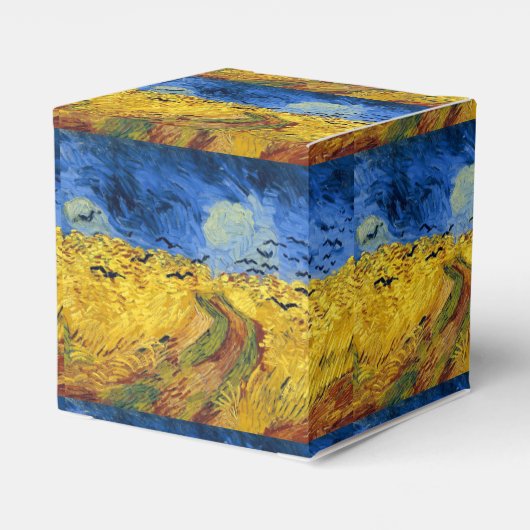 Van Gogh Wheat Fields impressionistisches Gemälde Geschenkschachtel (Rückseite)