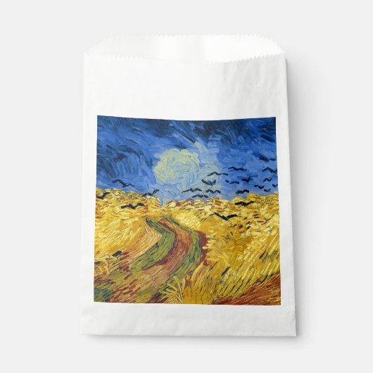Van Gogh Wheat Fields impressionistisches Gemälde Geschenktütchen (Vorderseite)