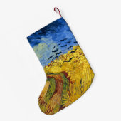 Van Gogh Wheat Fields impressionistisches Gemälde Kleiner Weihnachtsstrumpf (Rückseite (Hängend))