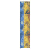 Van Gogh Wheat Fields impressionistisches Gemälde Kurzer Tischläufer (Vorderseite)