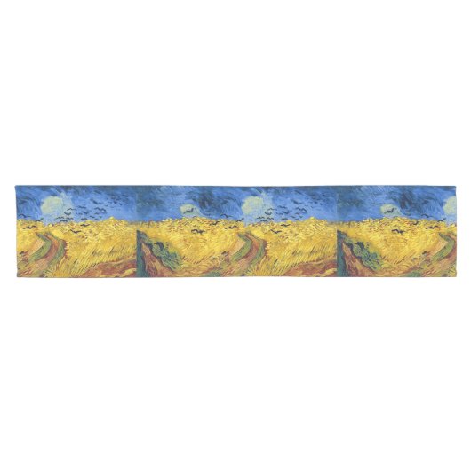 Van Gogh Wheat Fields impressionistisches Gemälde Kurzer Tischläufer (Horizontal)