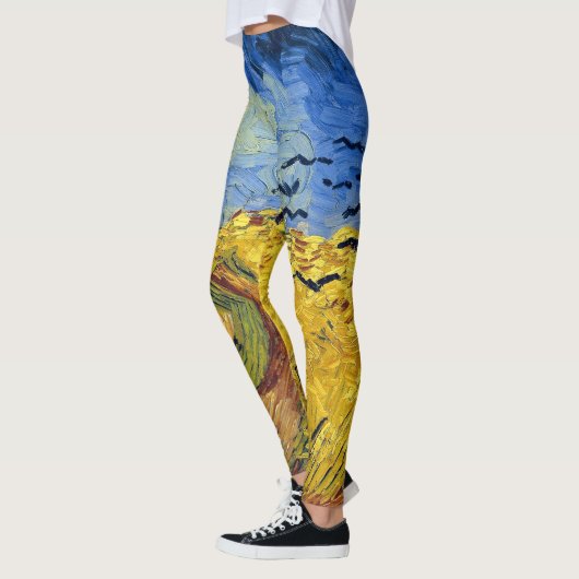 Van Gogh Wheat Fields impressionistisches Gemälde Leggings (Links)