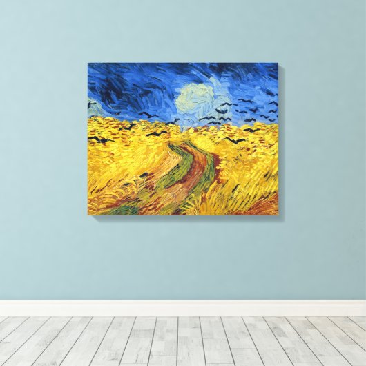 Van Gogh Wheat Fields impressionistisches Gemälde Leinwanddruck (Insitu (Holzboden))