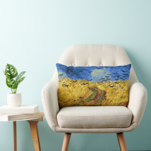 Van Gogh Wheat Fields impressionistisches Gemälde Lendenkissen