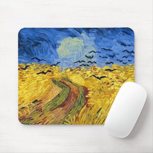 Van Gogh Wheat Fields impressionistisches Gemälde Mousepad (Mit Mouse)