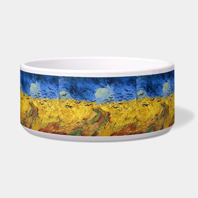 Van Gogh Wheat Fields impressionistisches Gemälde Napf (Vorderseite)