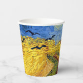Van Gogh Wheat Fields impressionistisches Gemälde Pappbecher (Vorderseite)