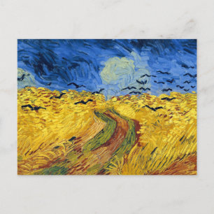 Van Gogh Wheat Fields impressionistisches Gemälde Postkarte