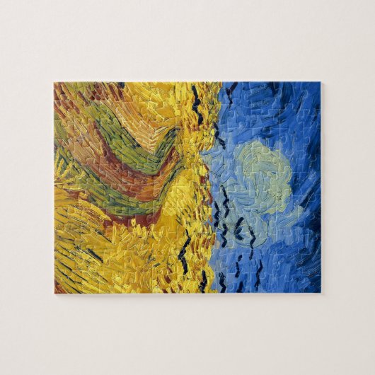 Van Gogh Wheat Fields impressionistisches Gemälde Puzzle (Horizontal)