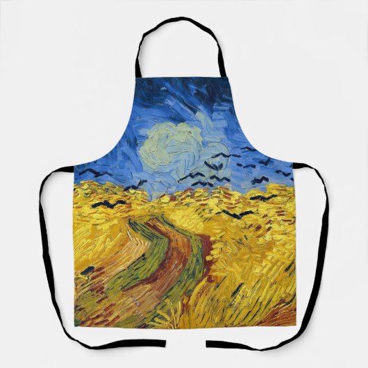 Van Gogh Wheat Fields impressionistisches Gemälde Schürze (Vorderseite)