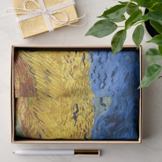 Van Gogh Wheat Fields impressionistisches Gemälde Seidenpapier (Geschenk)