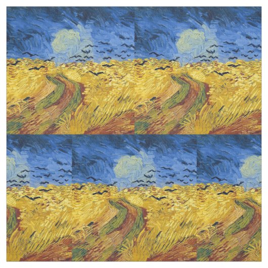 Van Gogh Wheat Fields impressionistisches Gemälde Stoff (Muster)
