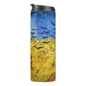Van Gogh Wheat Fields impressionistisches Gemälde Thermosbecher (Nach rechts gedreht)