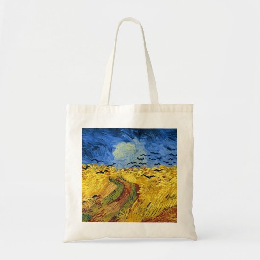 Van Gogh Wheat Fields impressionistisches Gemälde Tragetasche (Vorne)