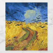 Van Gogh Wheat Fields impressionistisches Gemälde Weinetikett (Einzelnes Label)