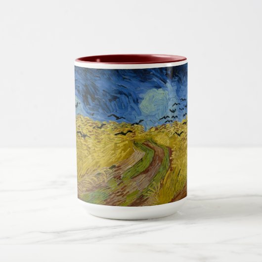 Van Gogh Wheatfield mit Crows Tasse (Zentrum)