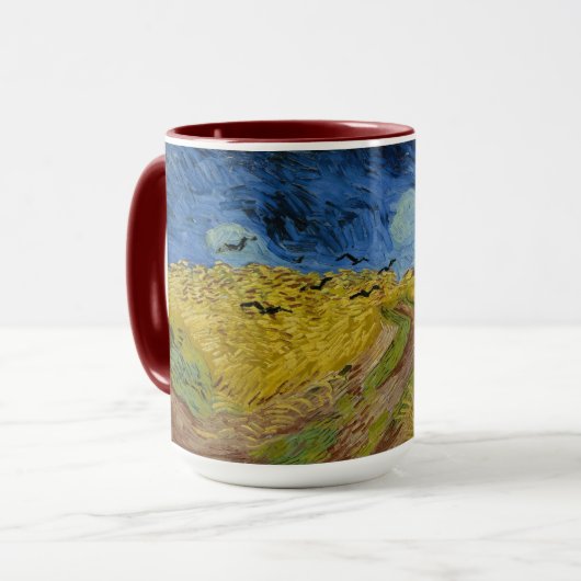 Van Gogh Wheatfield mit Crows Tasse (Vorderseite Links)