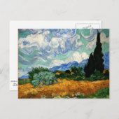 Van Gogh - Wheatfield mit Cypress Tree Postkarte (Vorne/Hinten)