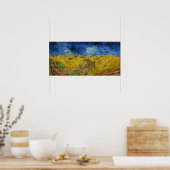 Van Gogh - Wheatfield mit Krähen Poster (Küche)