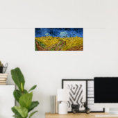 Van Gogh - Wheatfield mit Krähen Poster (Heimbüro)
