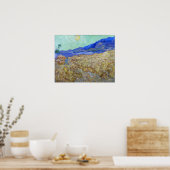 Van Gogh - Wheatfield mit Sensenmann Poster (Küche)