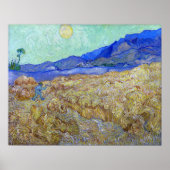 Van Gogh - Wheatfield mit Sensenmann Poster (Vorne)