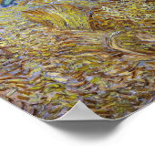 Van Gogh - Wheatfield mit Sensenmann Poster (Ecke)