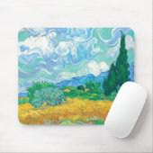 Van Gogh Wheatfield mit Zypressen Mousepad (Mit Mouse)