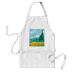 Van Gogh Wheatfield mit Zypressen Schürze