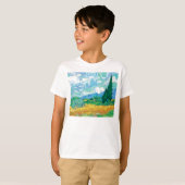 Van Gogh Wheatfield mit Zypressen T-Shirt (Vorne ganz)