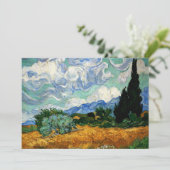 Van Gogh - Wheatfield with Cypress Tree, Karte (Stehend Vorderseite)